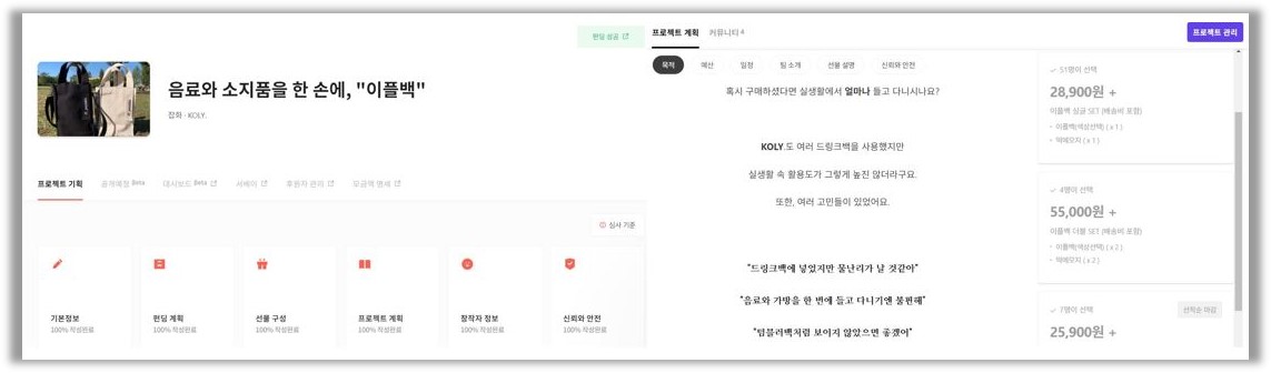 출처 : 텀블벅 (실제 캐롤이 진행했던 프로젝트)