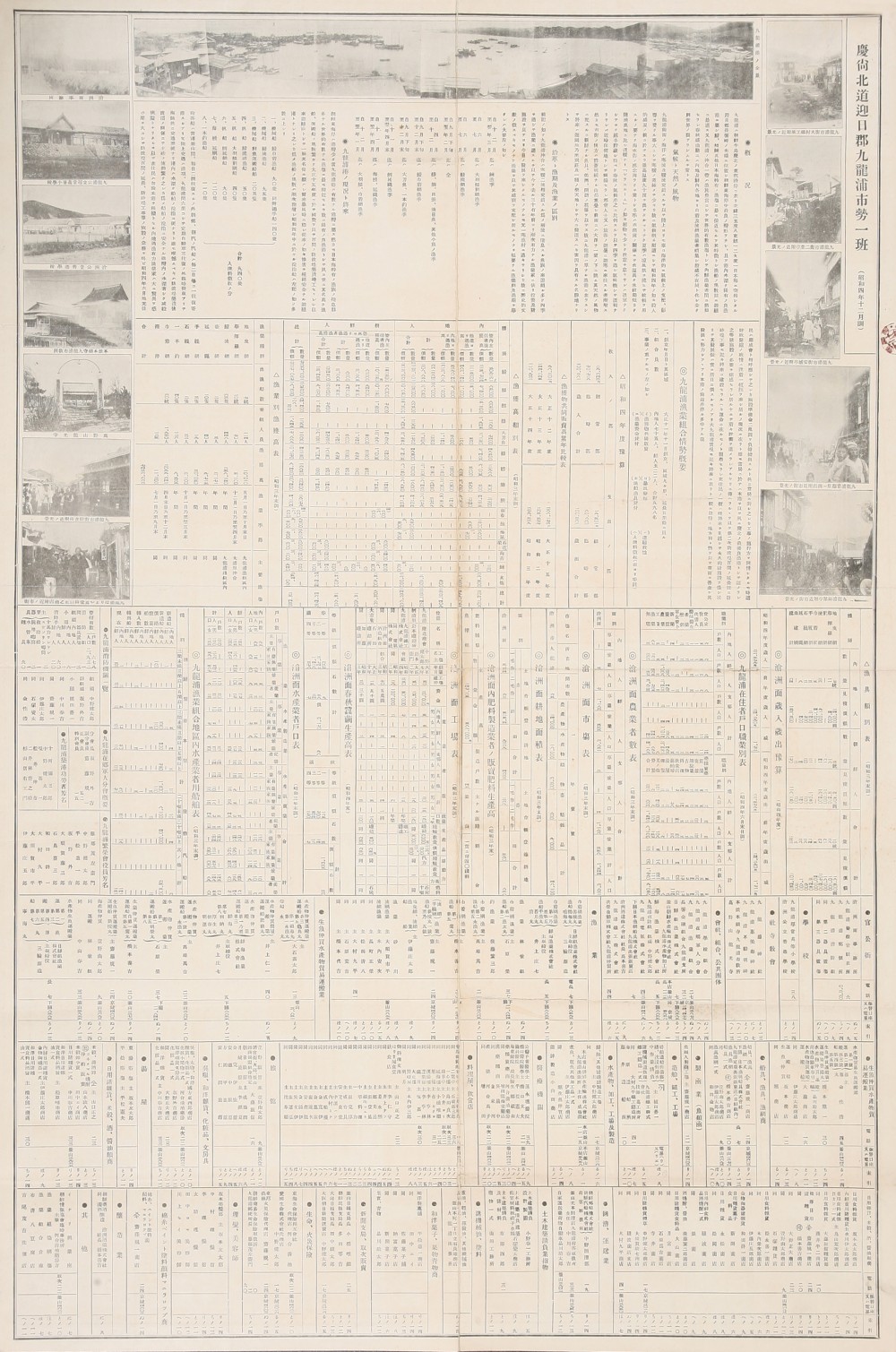 일제 강점기시대에 제작된 구룡포지도 (1928)