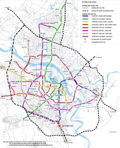 꿈만 같은 하노이 지하철 노선계획