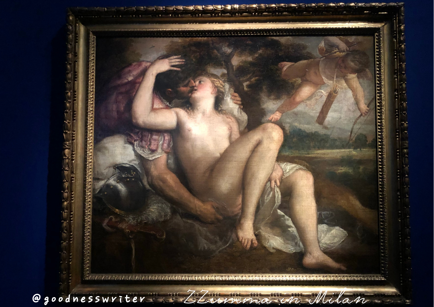 Tiziano e bottega, 1550 (Venus, Mars and Cupid)