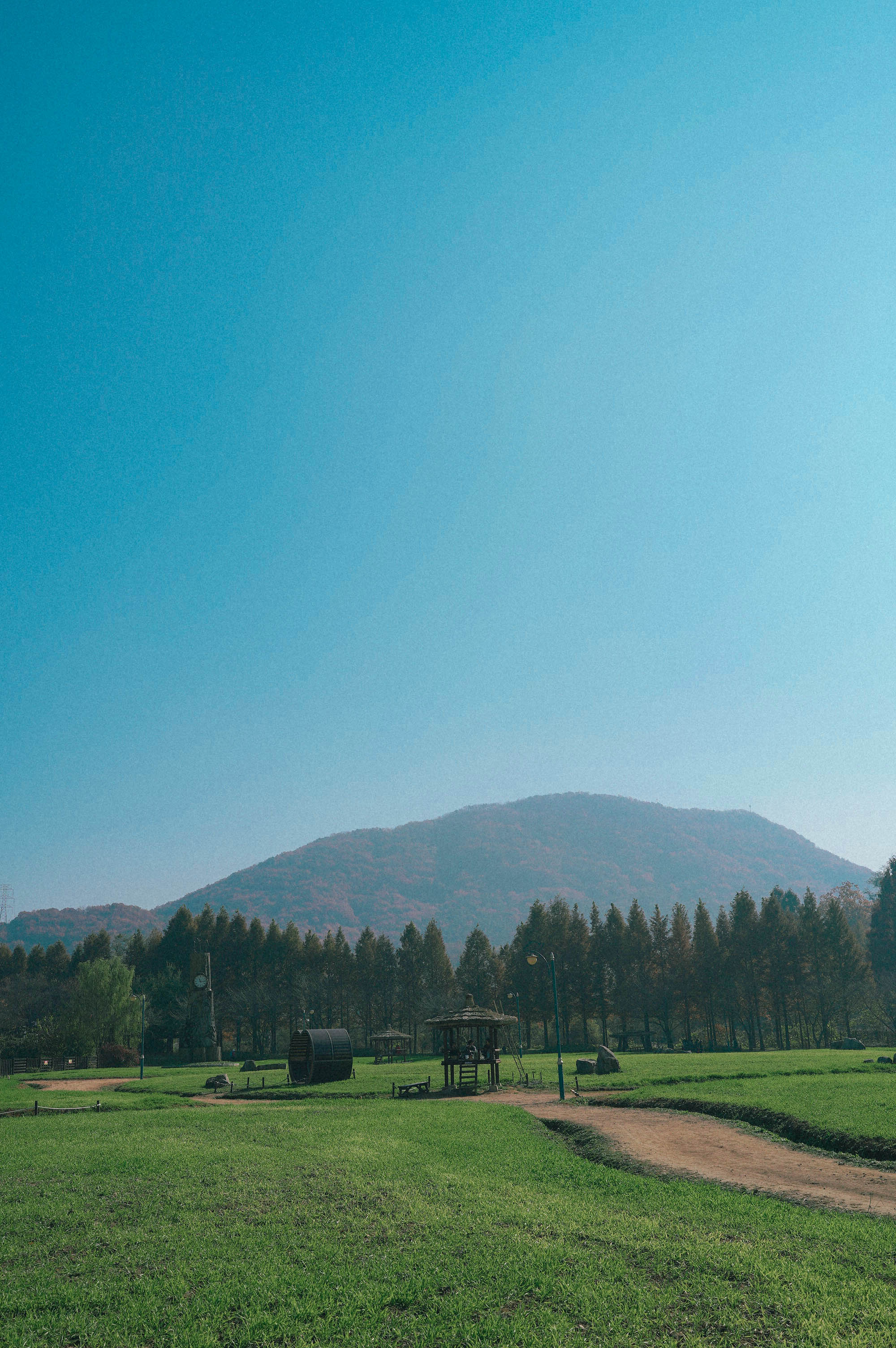 아날로그 필름 감성 딥블루 칼라 의 썸네일 이미지