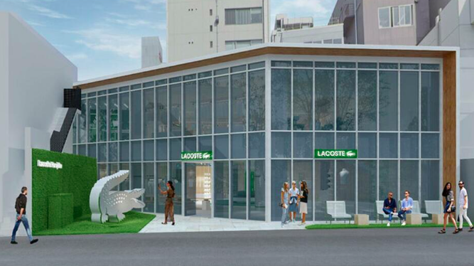오는 12월 오픈 예정인 우라하라의 '라코스테' 점포