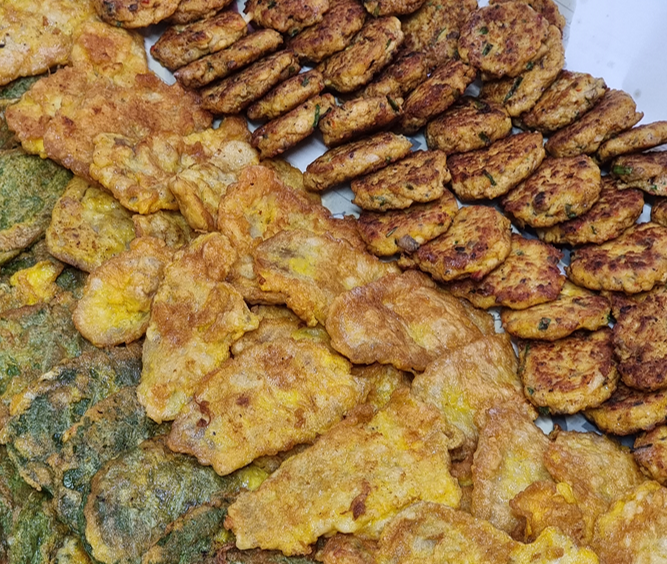 전도 열심히 부쳤어요!