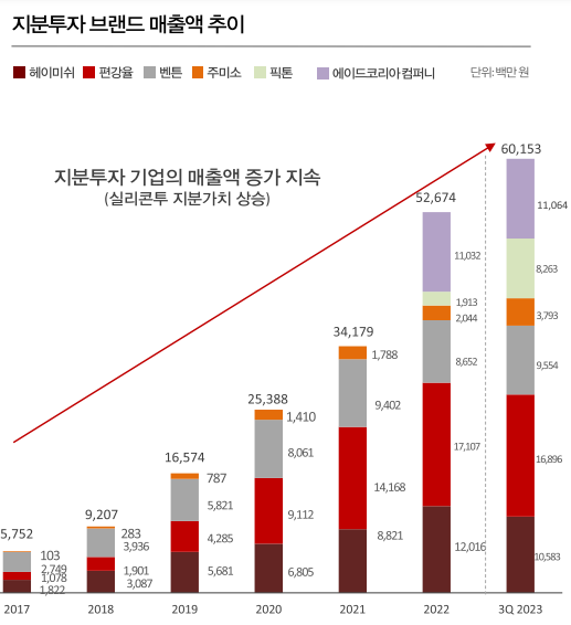 (자료 출처 : '실리콘투' 기업 IR 자료)