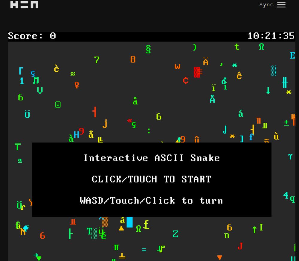 Interactive Snake ASCII Game by Sabin Timalsena (Lumic)
