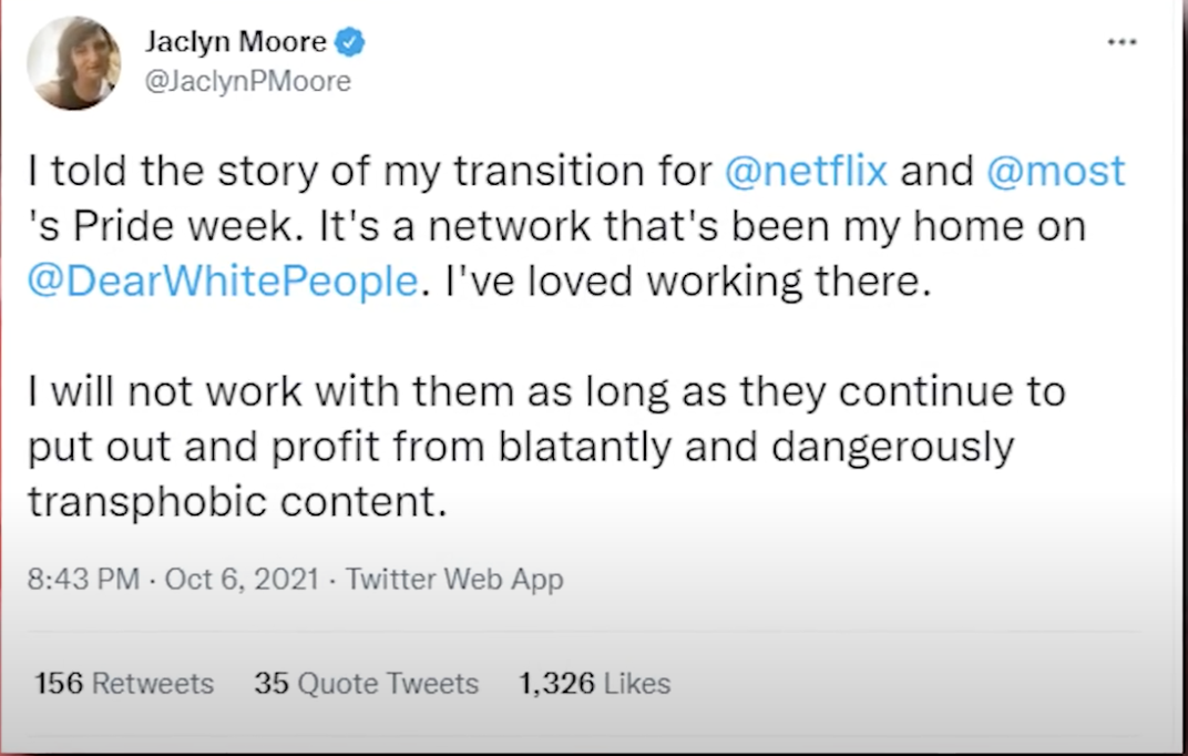 재클린 무어의 트윗