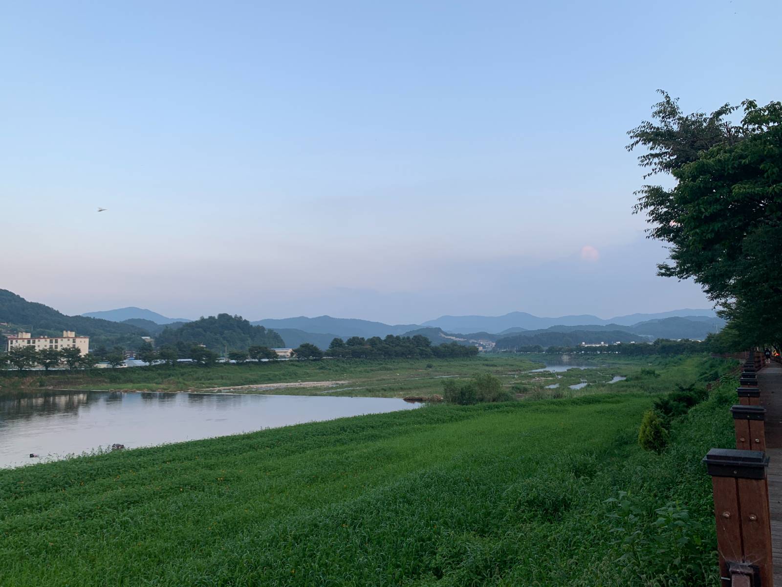 책방 근처 천변을 안내 받아 산책로를 걸었답니다. 