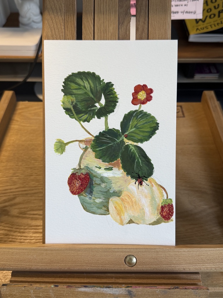 지난 주말 계속 사용해보고 싶었던 아크릴 물감에 도전했어요!&nbsp;