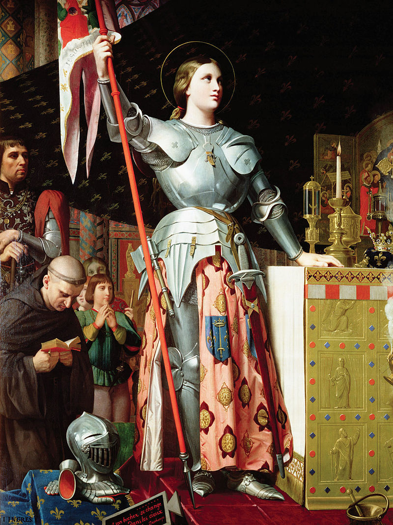 Joan of Arc at the Coronation of Charles VII Painting by Jean Auguste Dominique Ingres ⓒ wiki