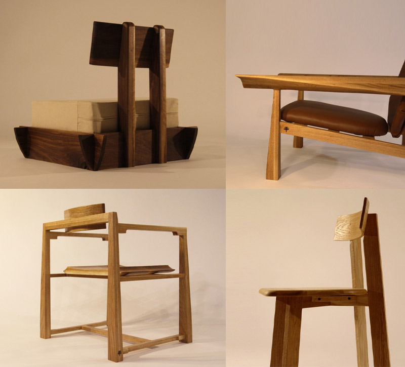 비교적 최근에 만든 의자들