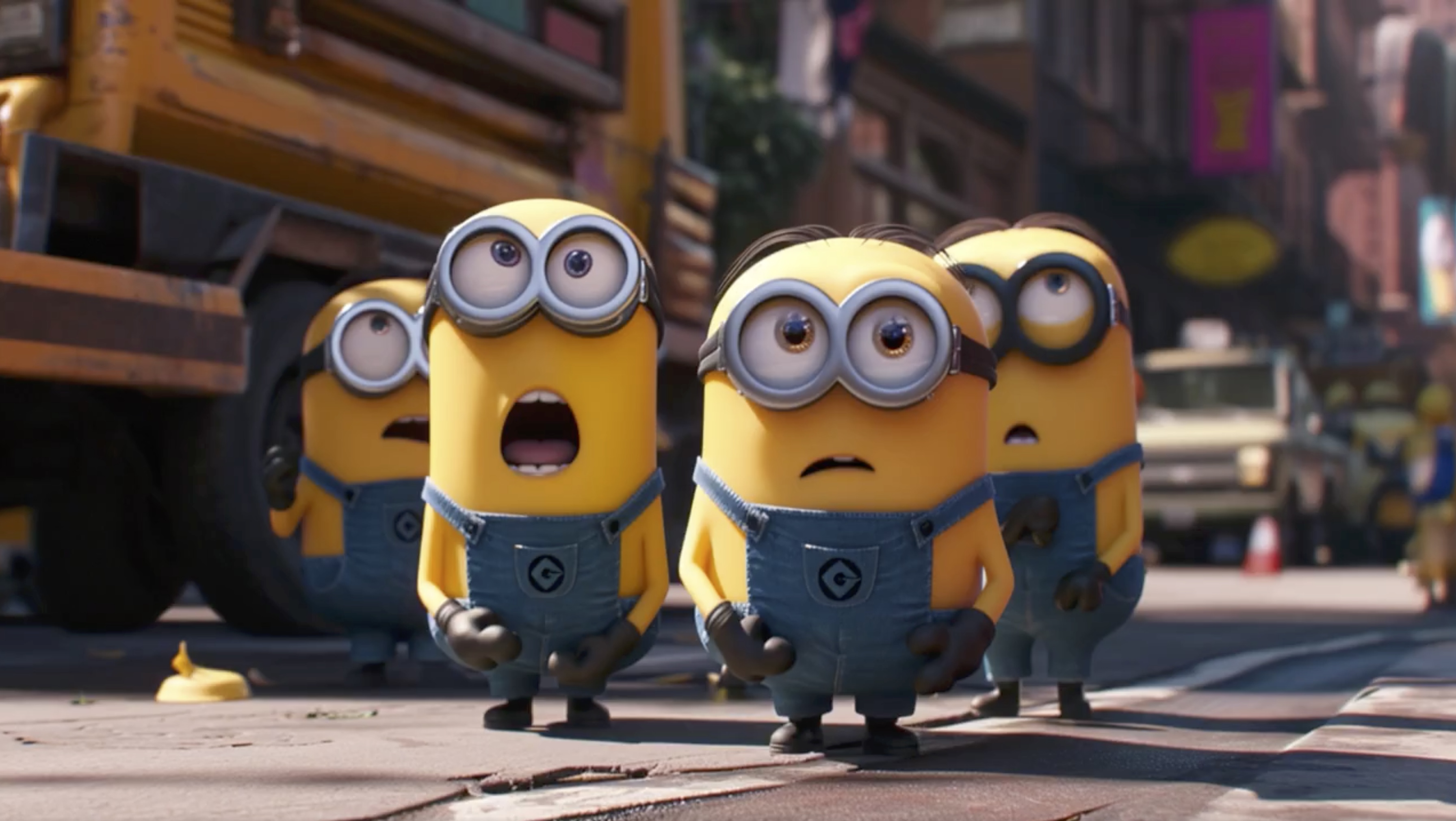 scene from minions --ar 16:9 --style raw --v 6