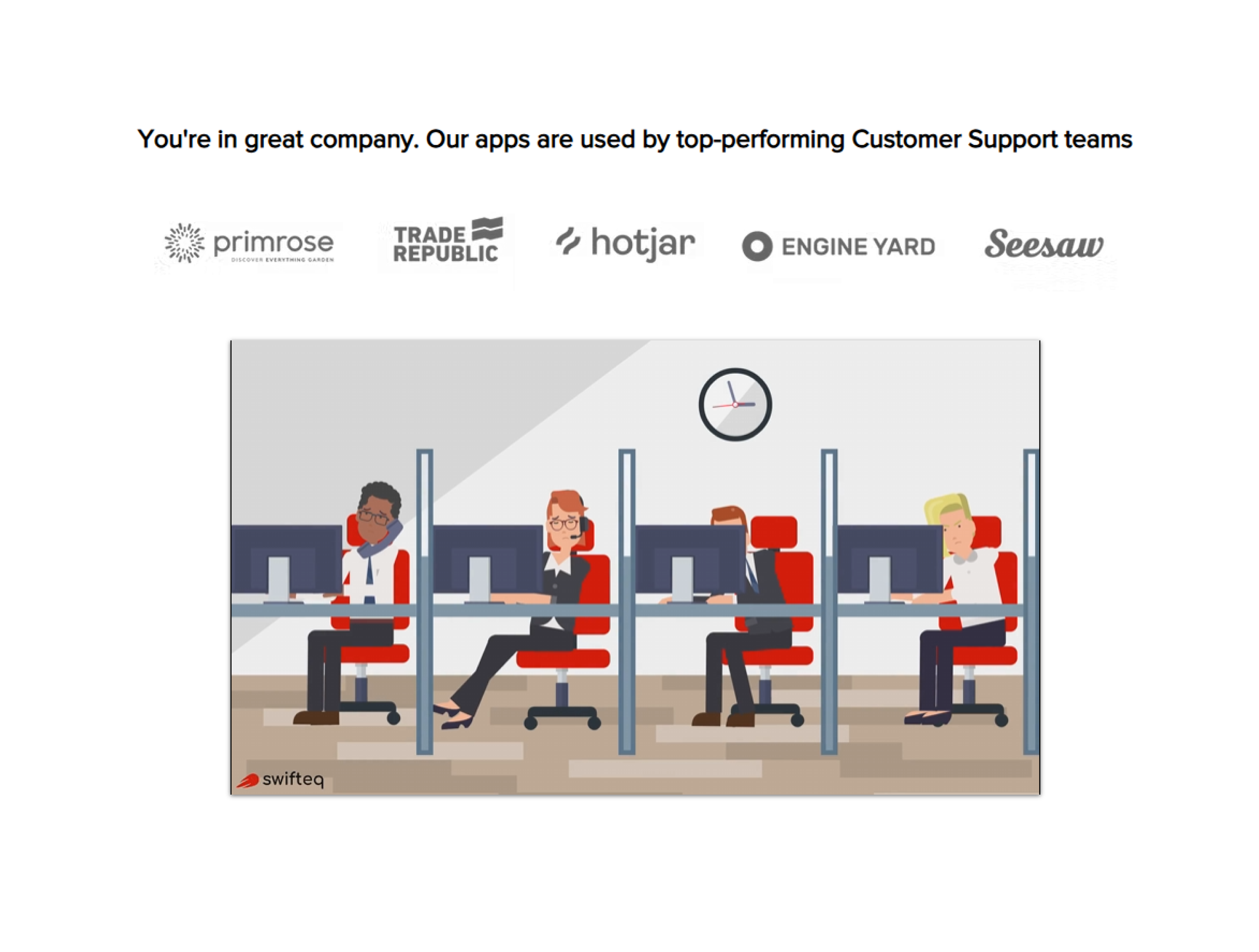 주요 고객사 로고들