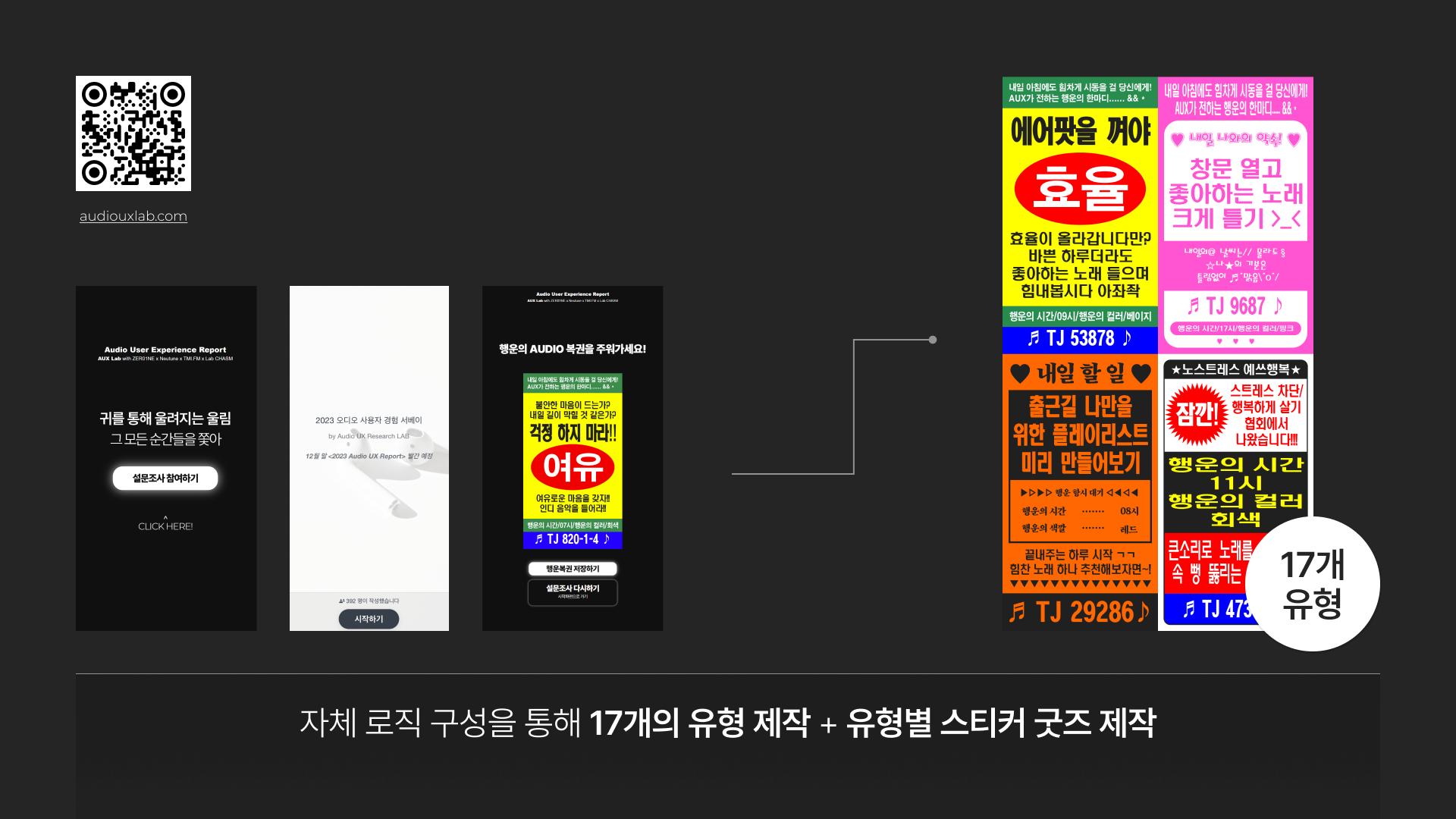 설문조사를 유형테스트로 만들기!  @Lab CHASM