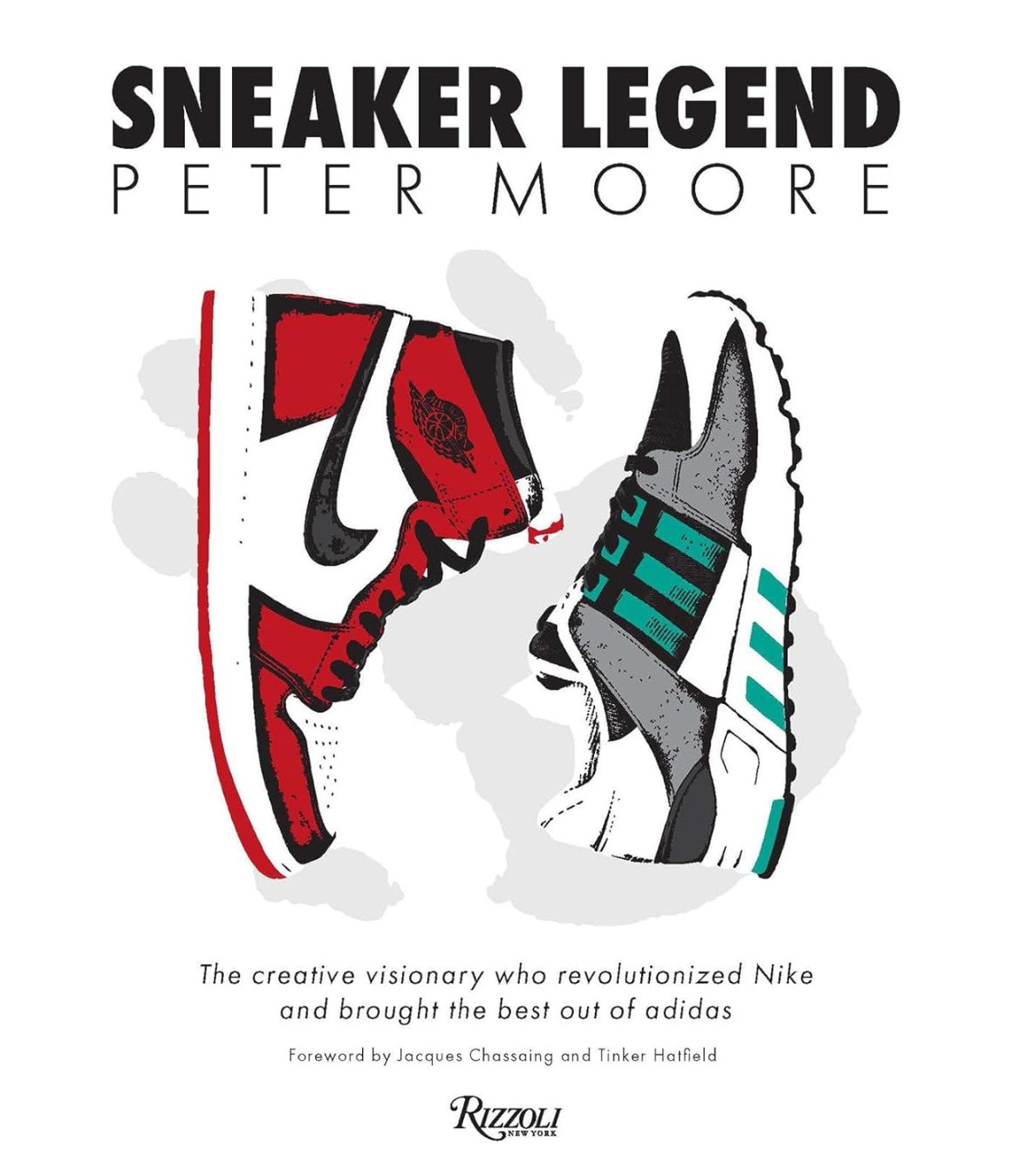 디자이너 피터 무어를 기념하는 서적 Peter Moore Sneaker Legend