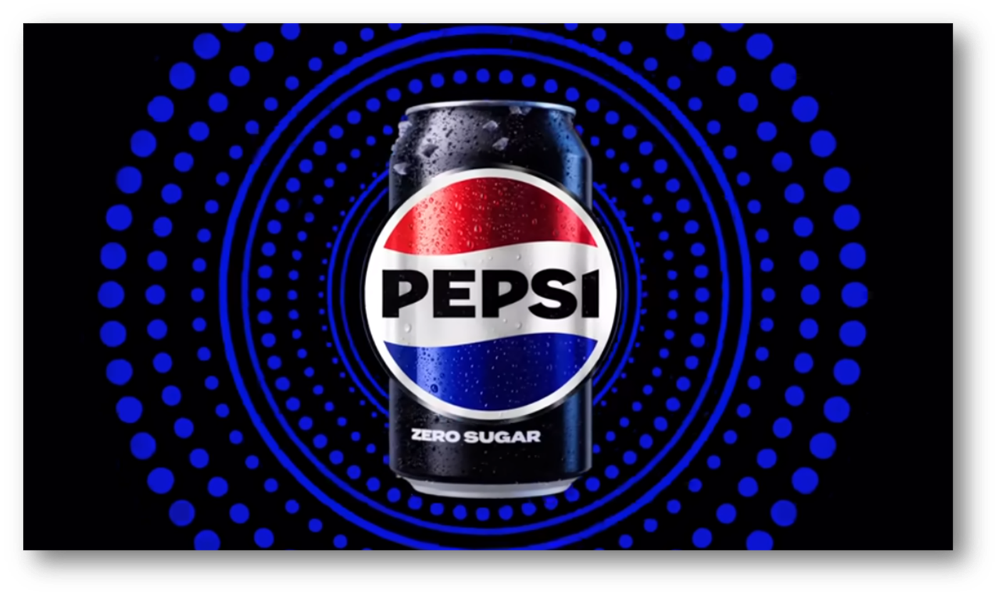 펩시 로고 변경 이후 광고 모습 캡처 (출처: 유튜브 동영상 All the Best Moments are Better With Pepsi)