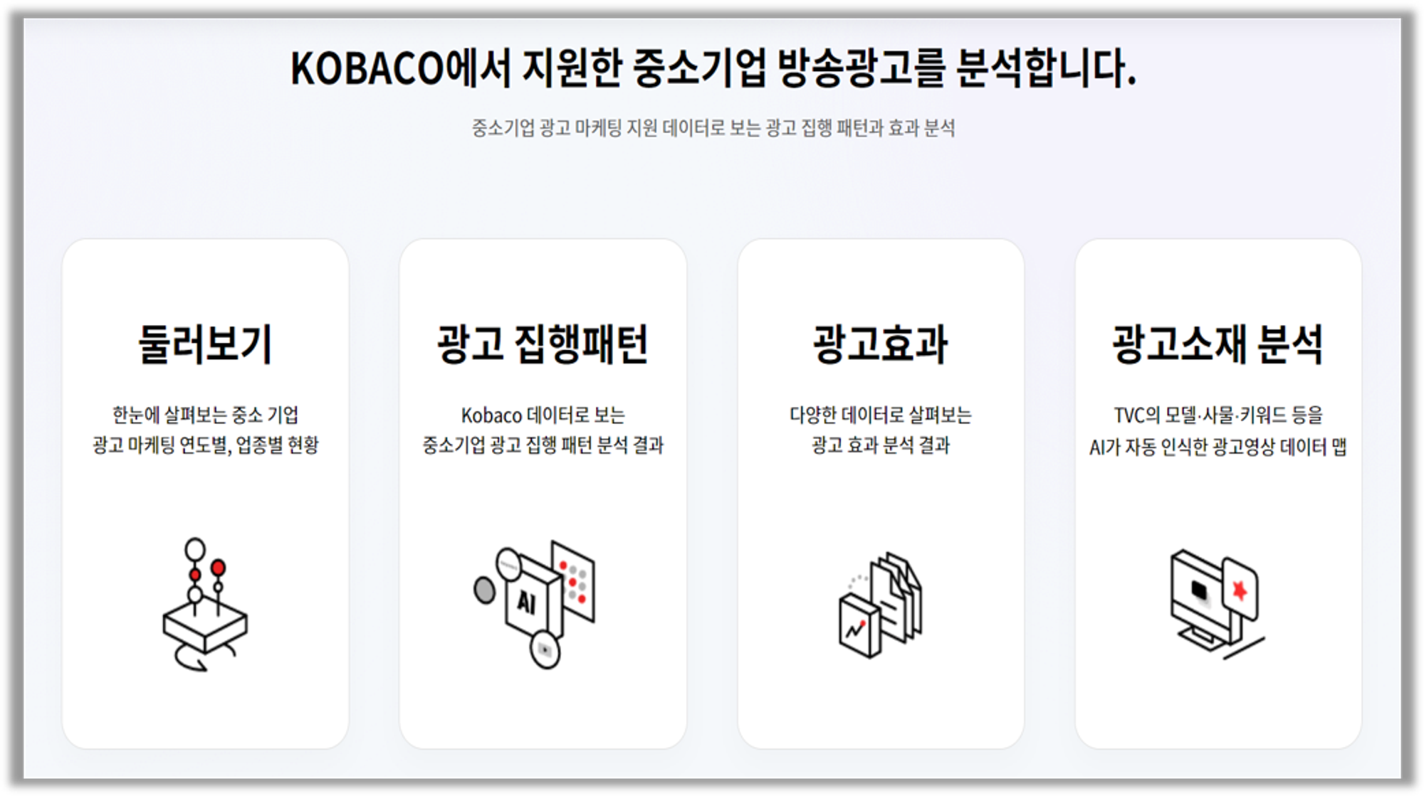 출처 : KOBACO 중소기업 광고마케팅 데이터 광장