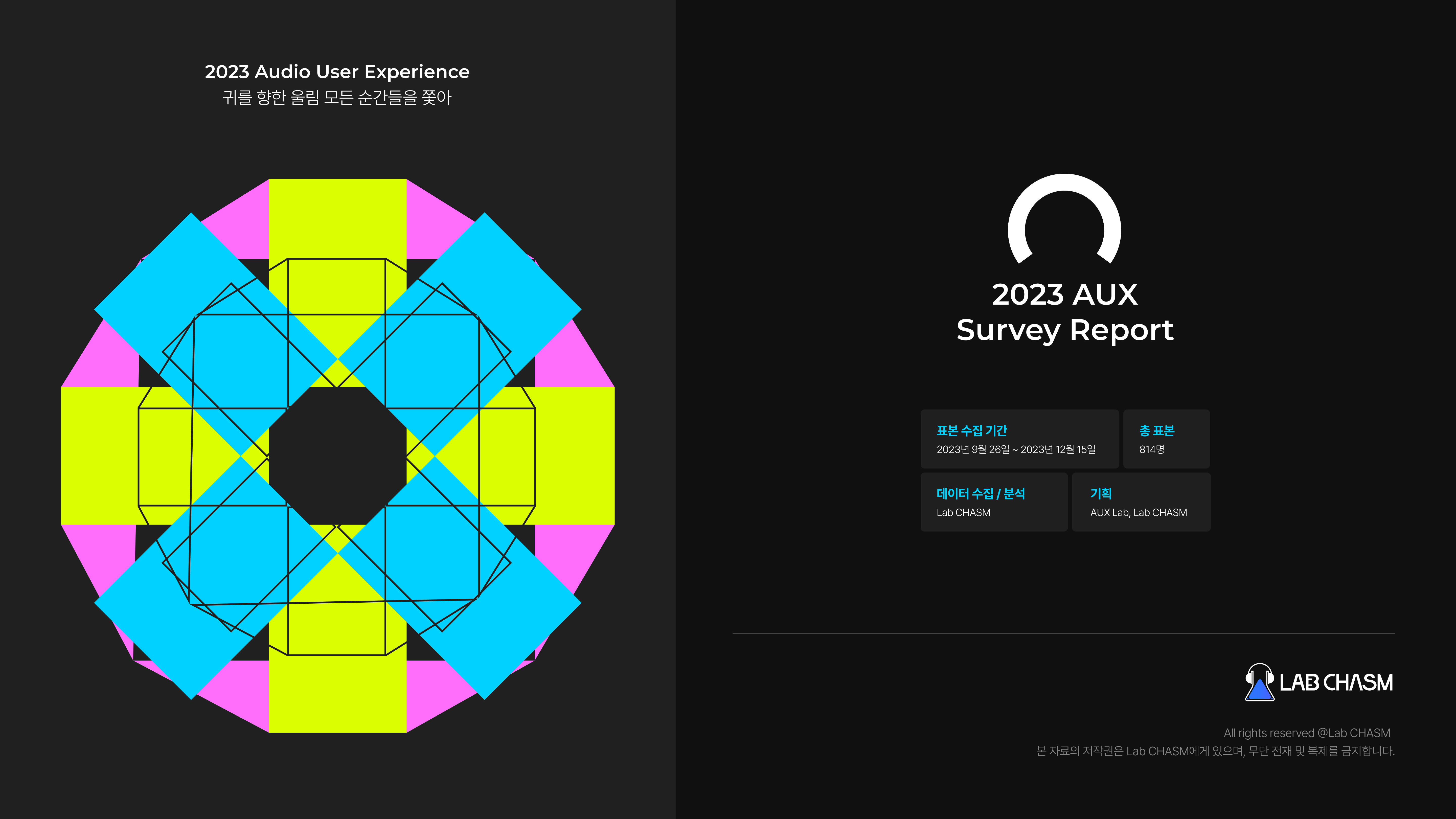 2023 AUX Survey Report @Lab CHASM