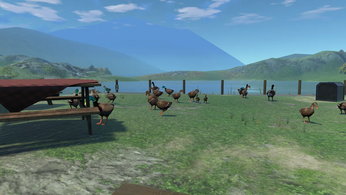 VRChat에서 꽤 유명한 오리 월드인 Udon Bird Sanctuary
