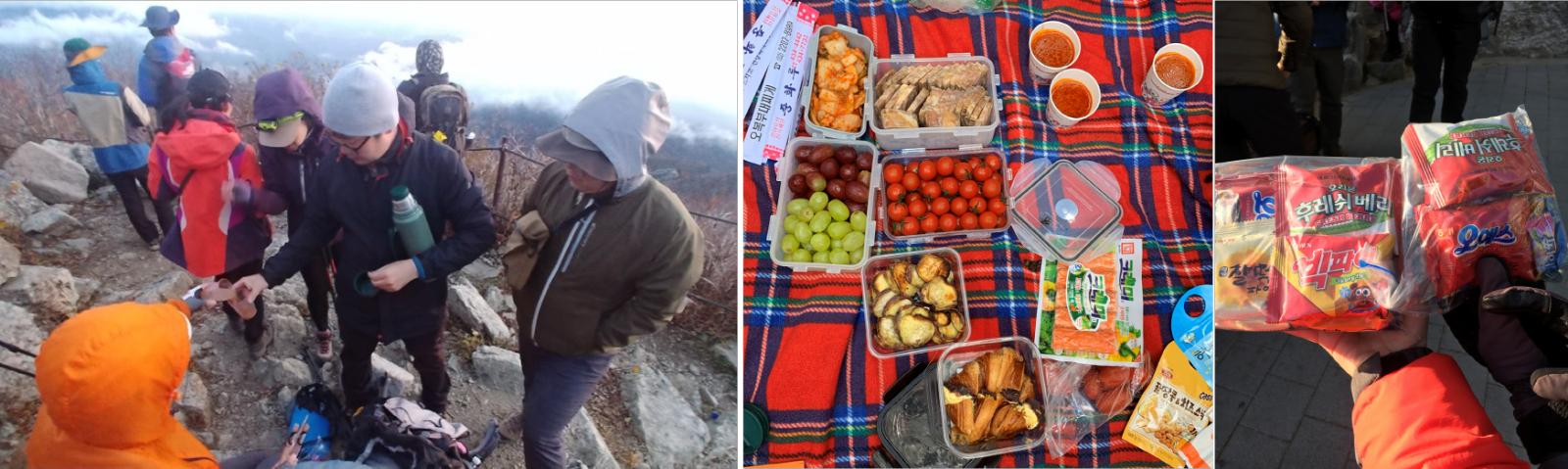 정상에서 먹는 믹스커피 한모금이 얼마나 귀한지, 각자 싸온 도시락을 꺼내 먹는 재미가 또 얼마나 귀한지 알게 해주는 게 바로 등산의 재미가 아닐까 싶어요.