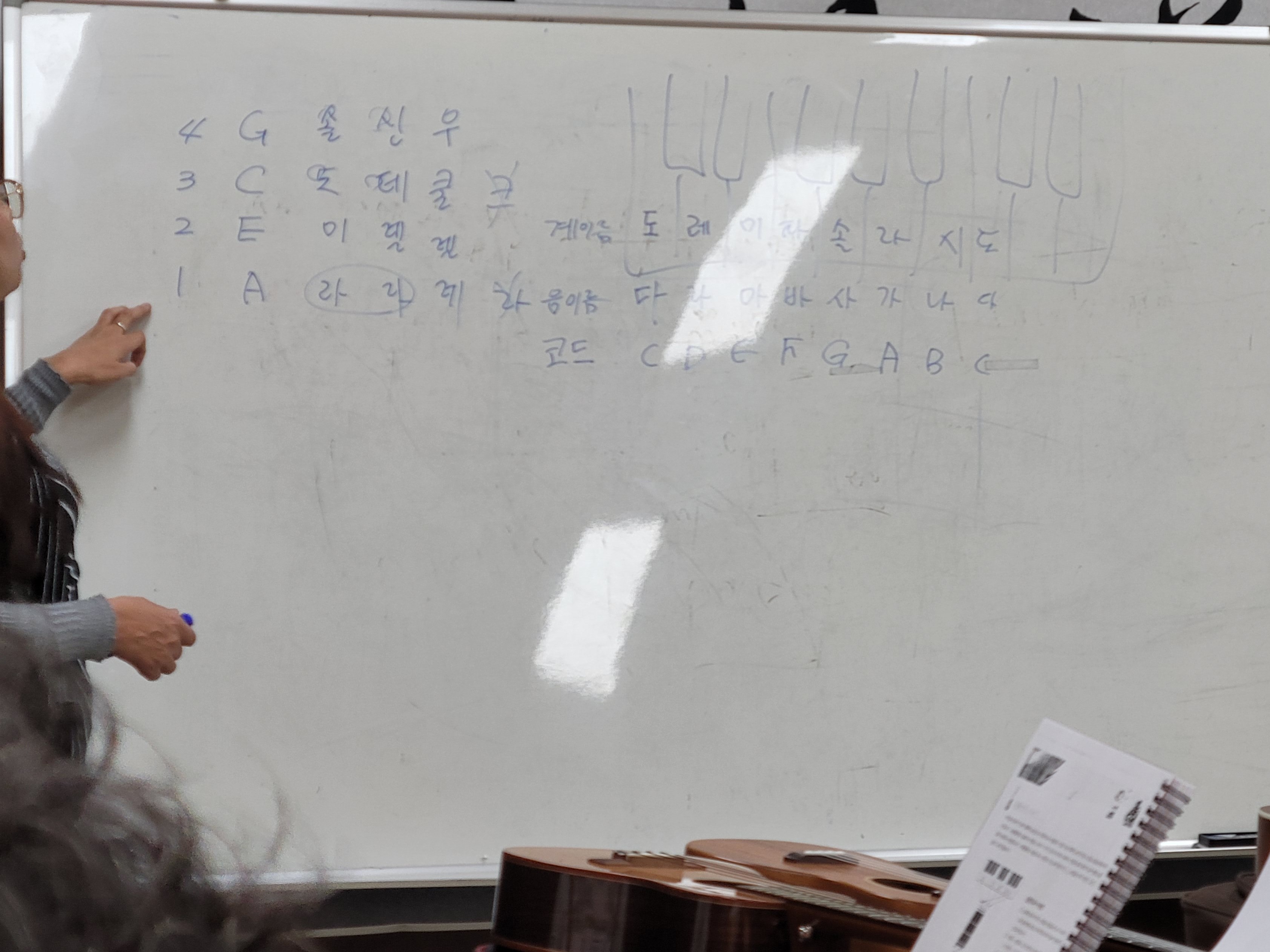 박치인 나도 쉽게 배울 수 있었던 당시의 수업 현장