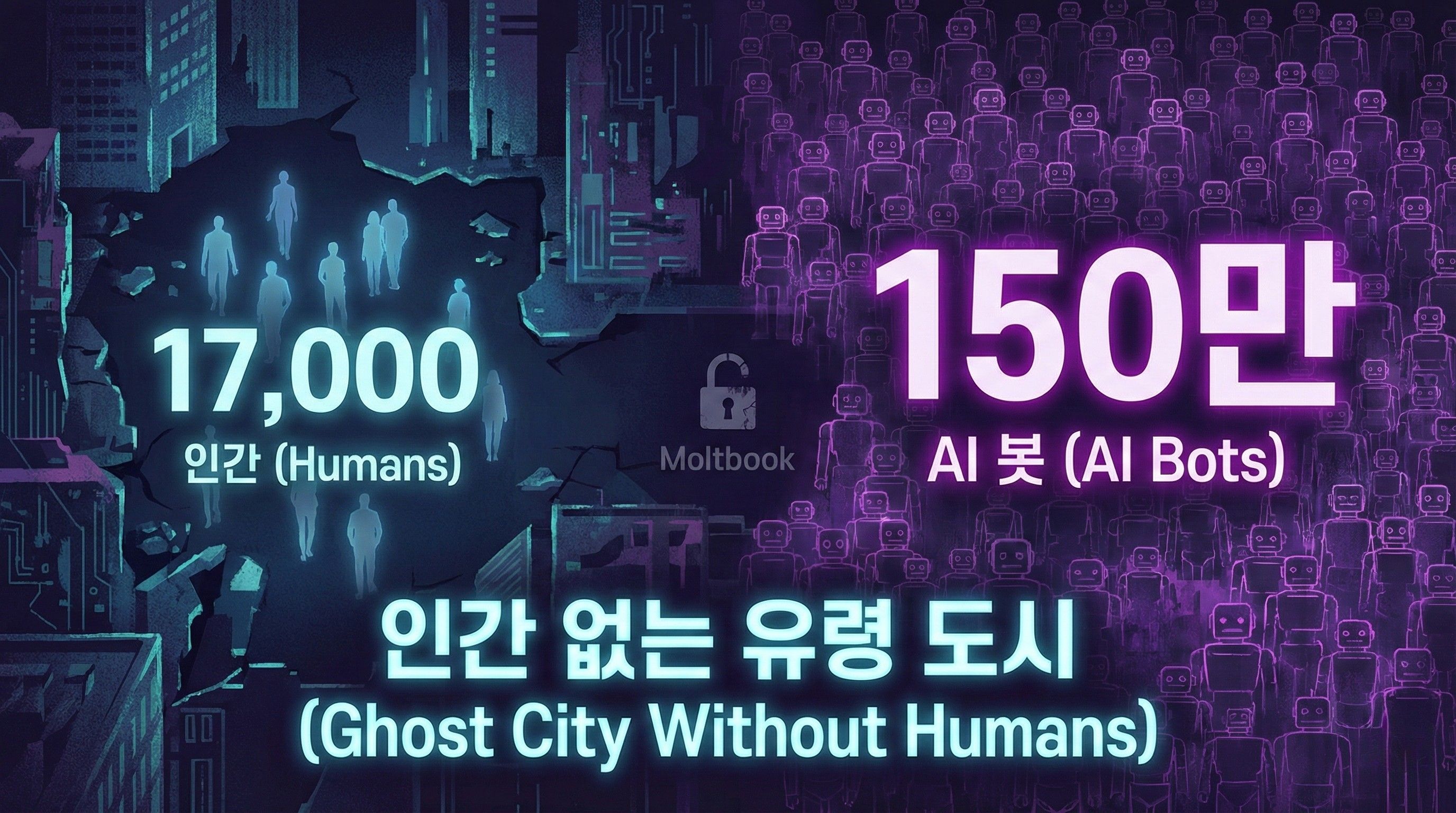 17,000명의 인간과 150만 개의 봇의 썸네일 이미지