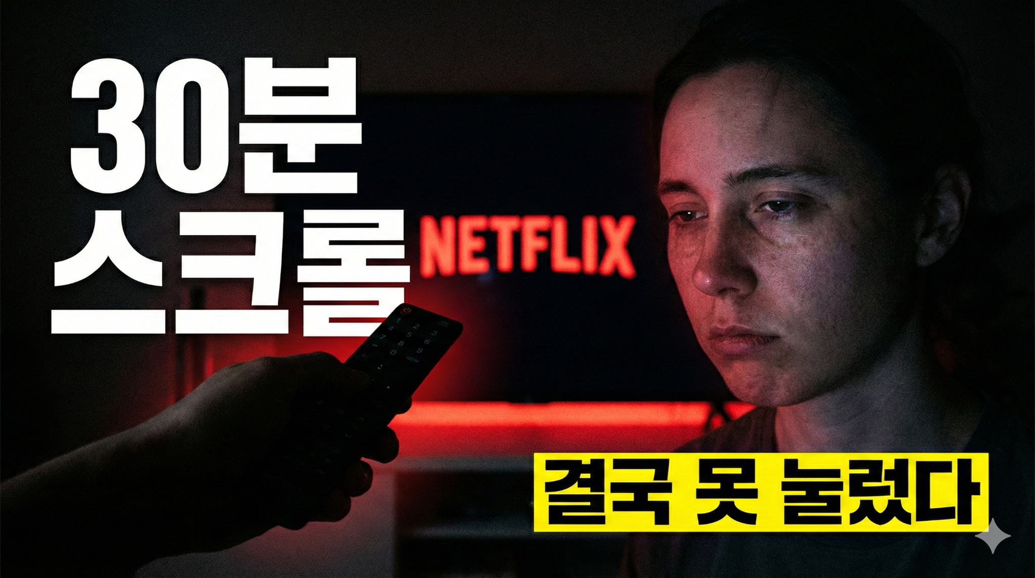 넷플릭스 켜고 30분, 왜 결국 아무것도 못 누르게 될까요?의 썸네일 이미지
