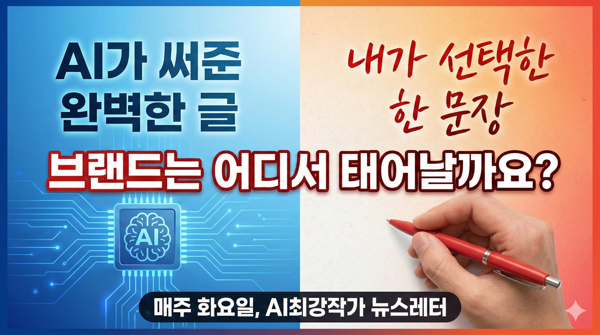 AI는 완벽한데, 왜 브랜드는 안 생길까요?의 썸네일 이미지