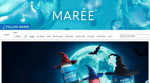 뷰티 브랜드&nbsp;MARÉE 아마존 브랜드 스토어