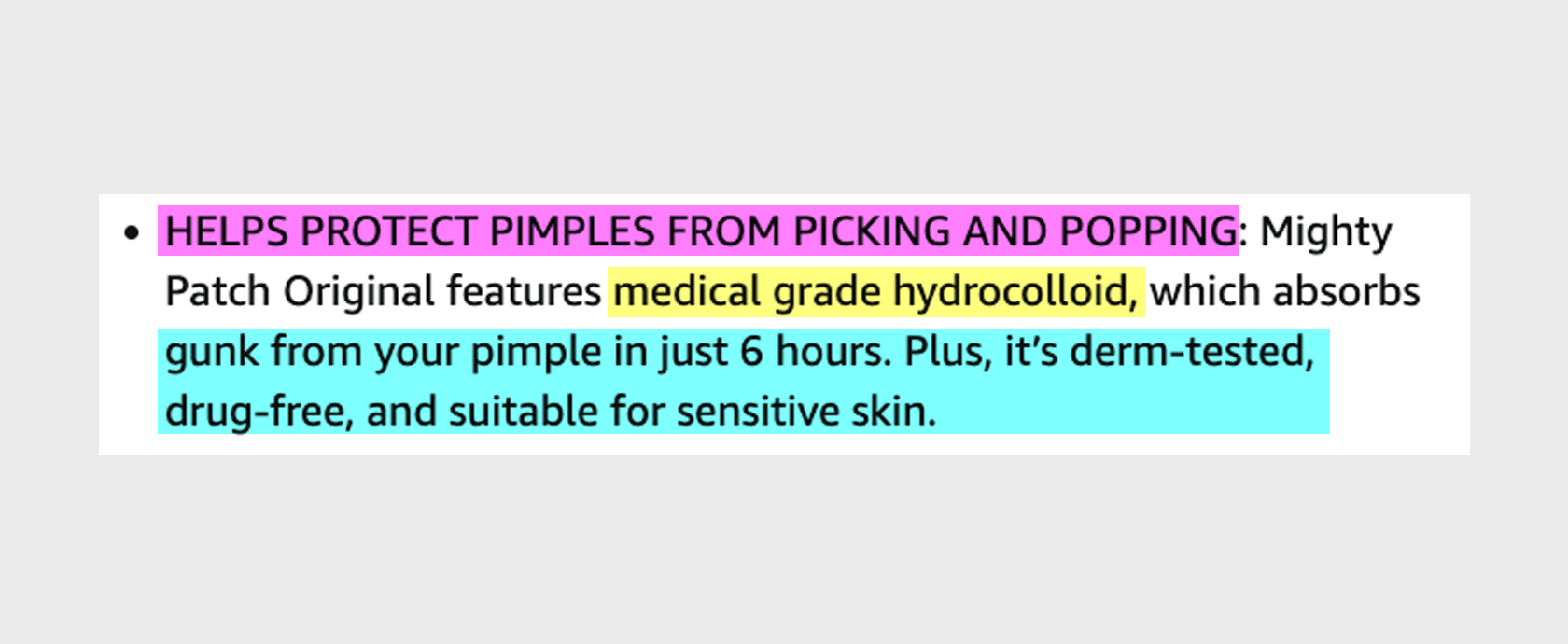 Mighty Patch 불렛포인트