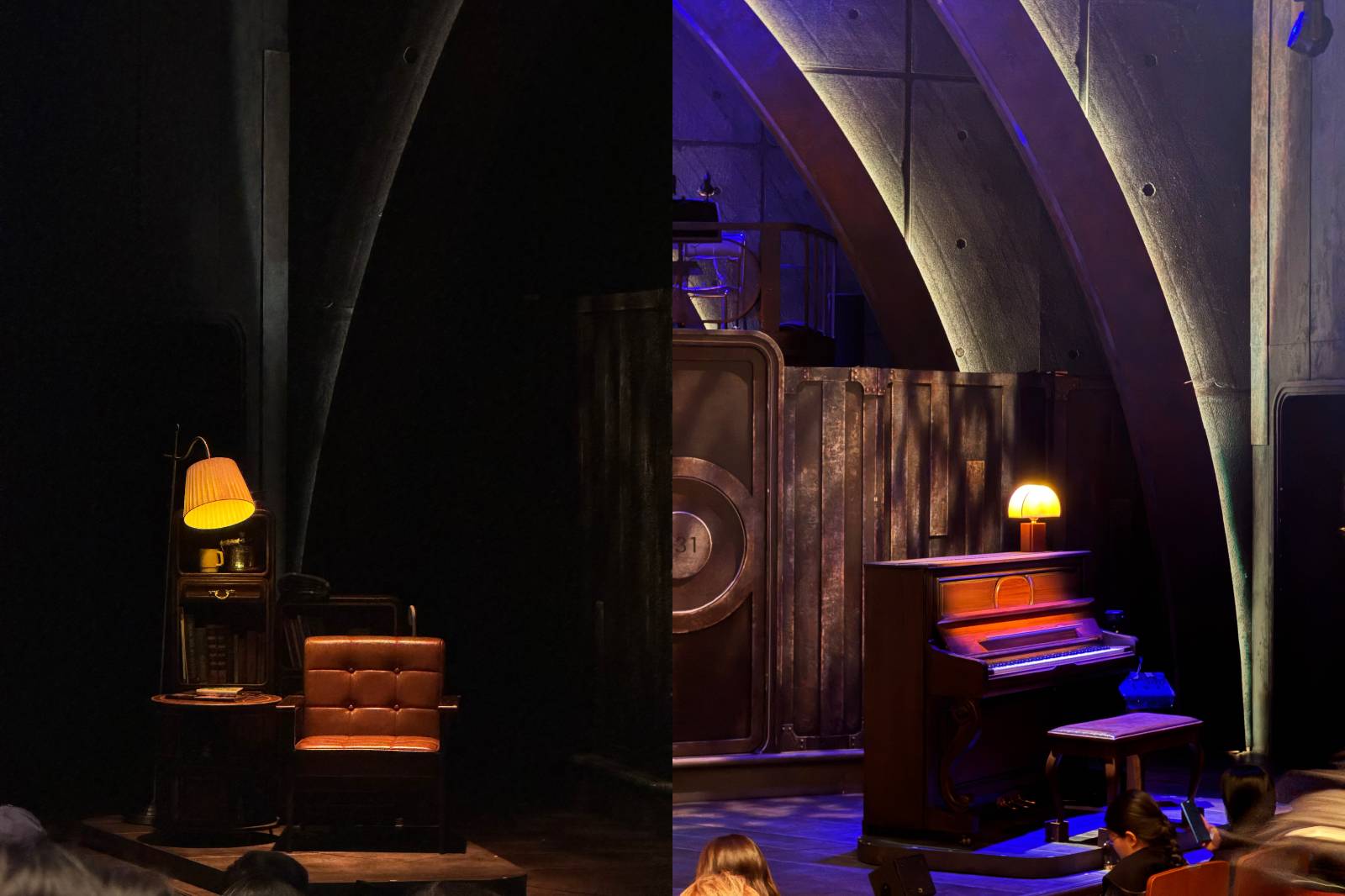 위의 육연 무대 사진에서 나오지 않은 왼쪽(좌)과 오른쪽(우) 무대 모습.