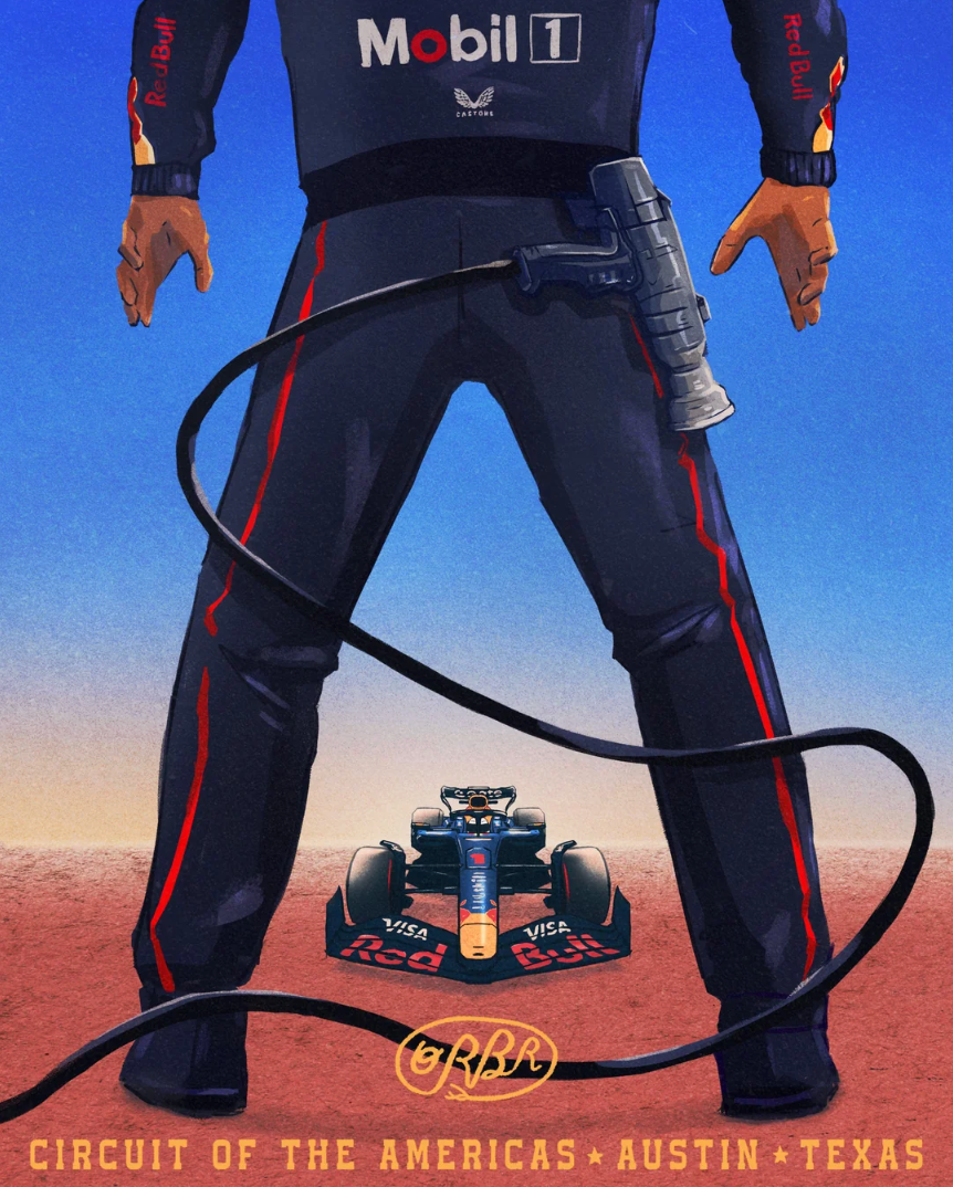 끝내주게 잘 뽑은 레드불 미국 GP 포스터!