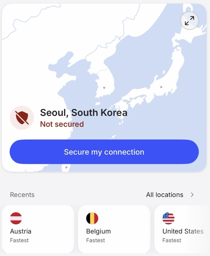 제 IP 상황... Not Secured