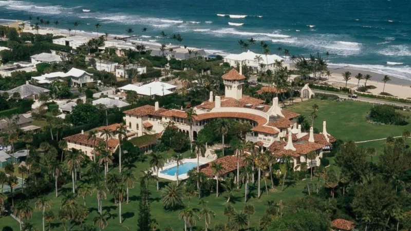 플로리다 팜비치에 위치한 트럼프 대통령 사저 마러라고(Mar-a-Lago) 전경
