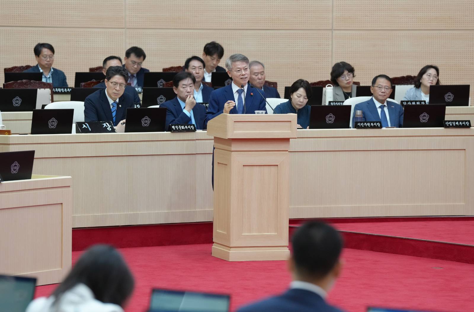 <사진 2> 2026년 10월 12일 전남광주시의회 본의회 시정질의(전남광주시 누리집)