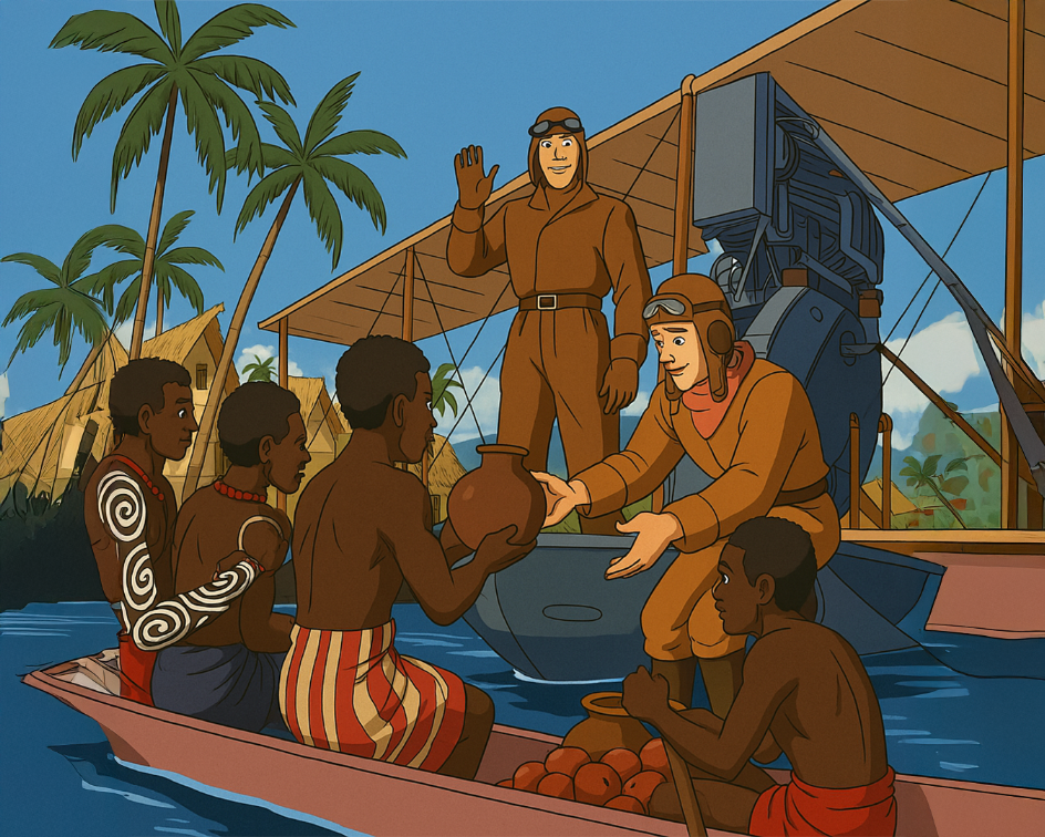 비행기(화물)을 신으로 믿은 사람들