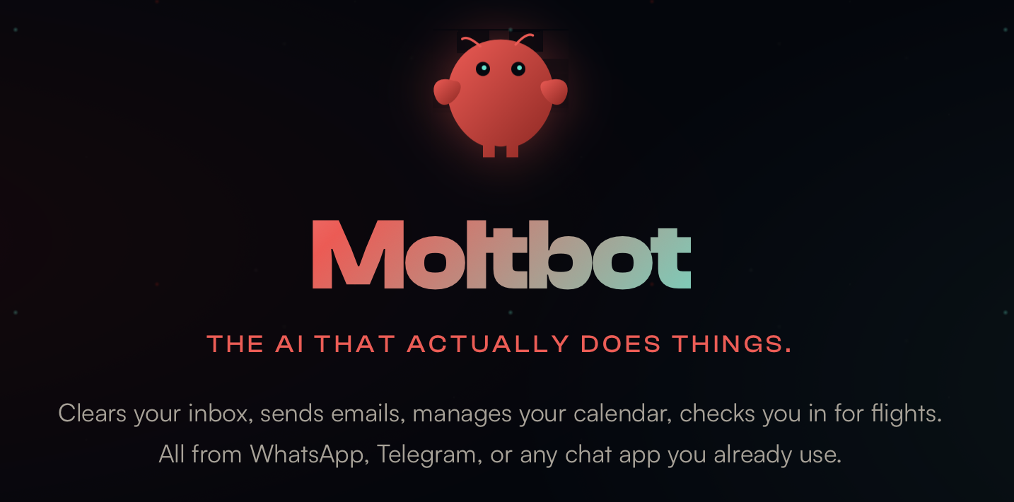 ์ถ์ฒ: Moltbot ๊ณต์ ์น์ฌ์ดํธ