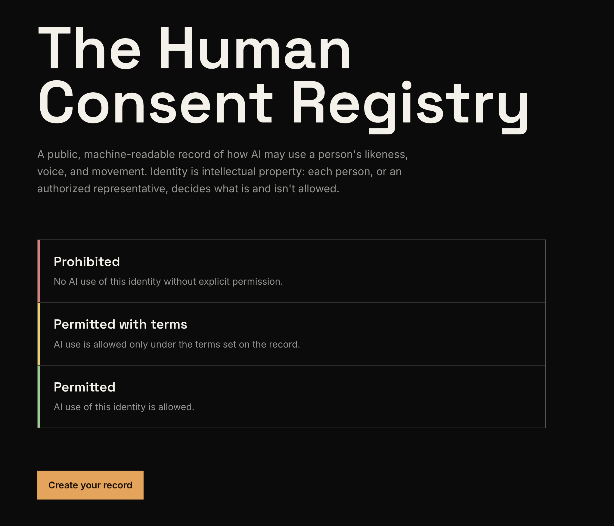 ์ถ์ฒ: RSL Media - The Human Consent Registry ๋ฑ๋ก ์ฌ์ดํธ