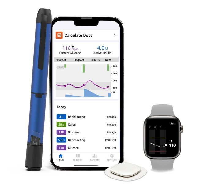 연속혈당측정기로 실시간 혈당 데이터를 제공하고 관리를 돕는 스마트 MDI(이미지: Medtronic)