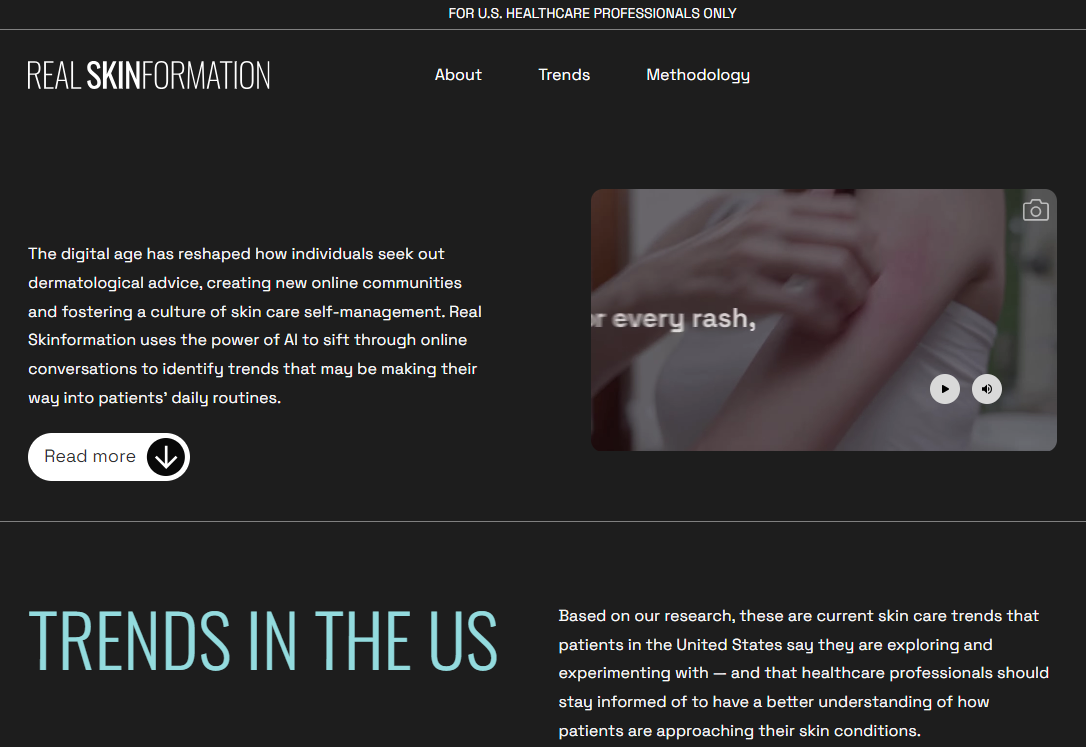 이미지를 누르면 캠페인 사이트로 이동해요. (이미지: Real Skinformation)