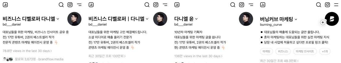 나를 어떻게 포지셔닝 할 지 고민이 많아 정체성이 조금씩 바뀌어 왔다.