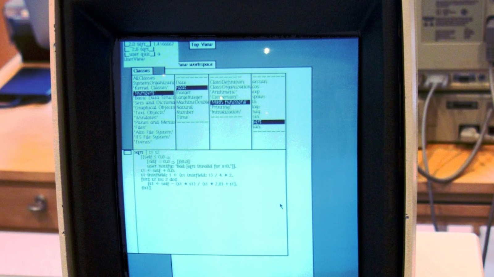  <노션에 큰 영향을 준 초기 컴퓨터 시스템 'small talk', 출처: Ken Shirriff's blog>