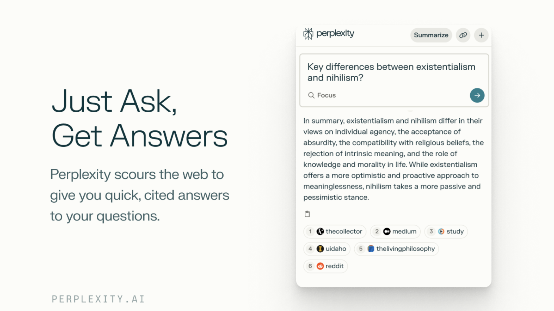 <퍼플렉시티 구동 화면, 출처: Chrome 웹 스토어>