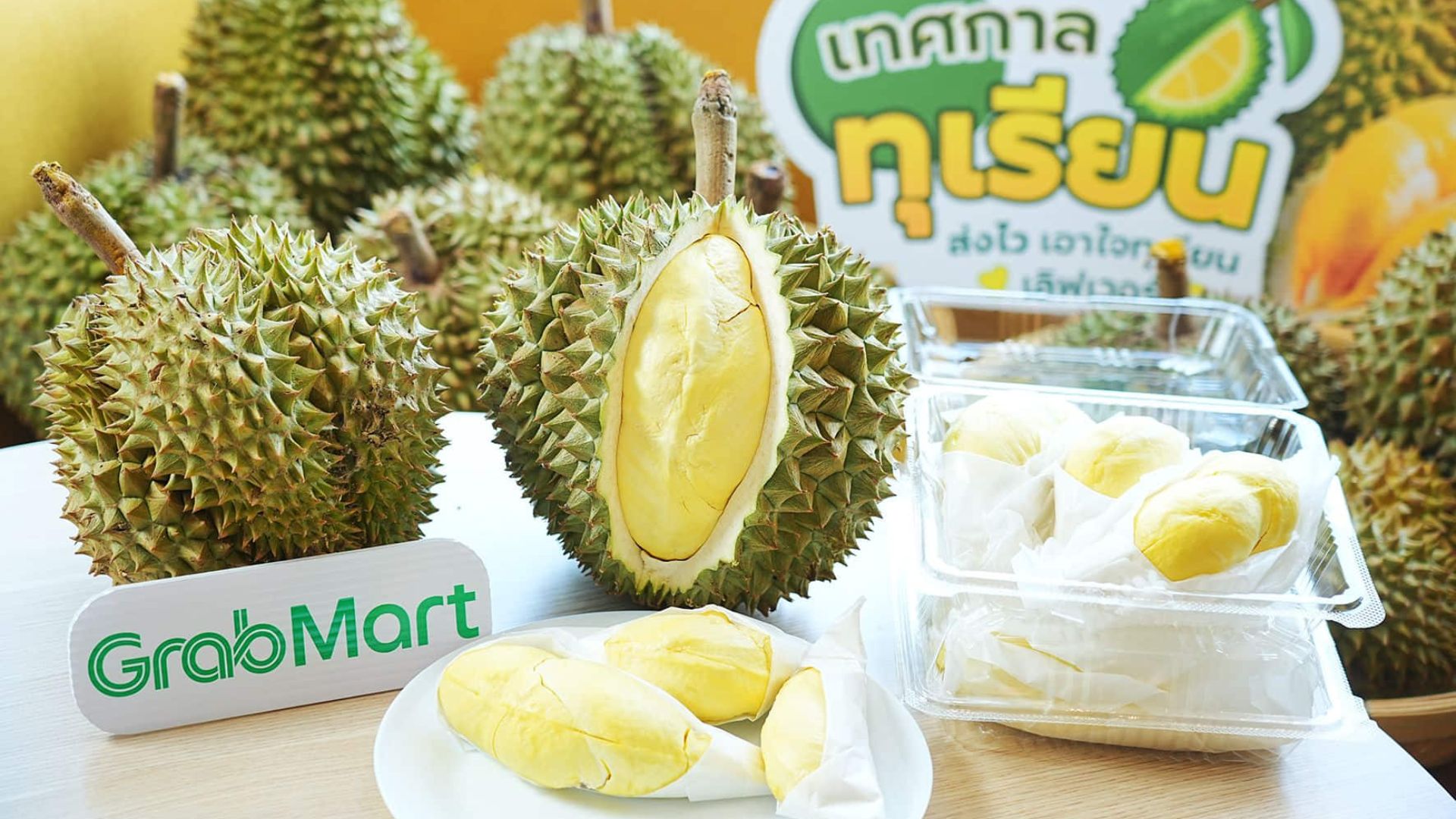 <그랩의 두리안 배달, 출처: GRAB>