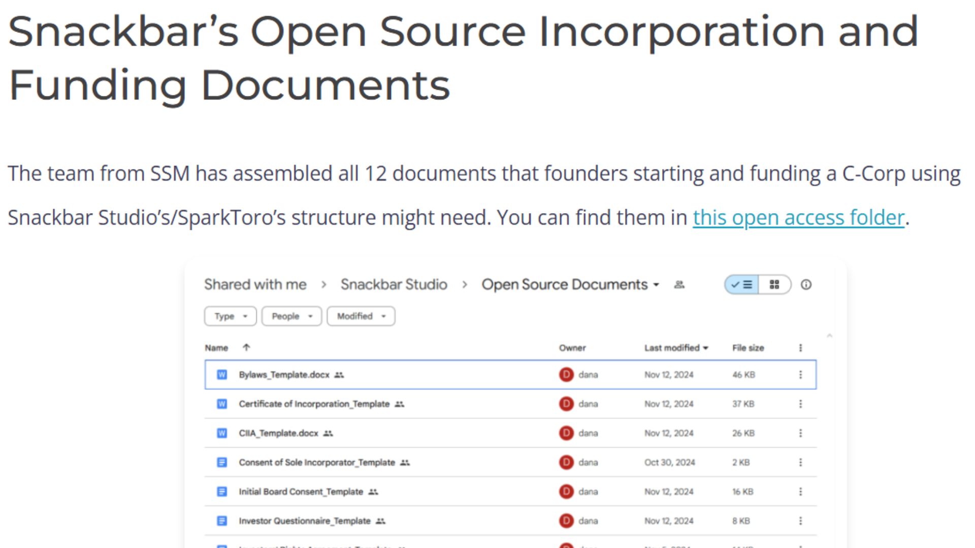 <스파크토로의 펀딩 구조 오픈 소스, 출처: SparkToro>