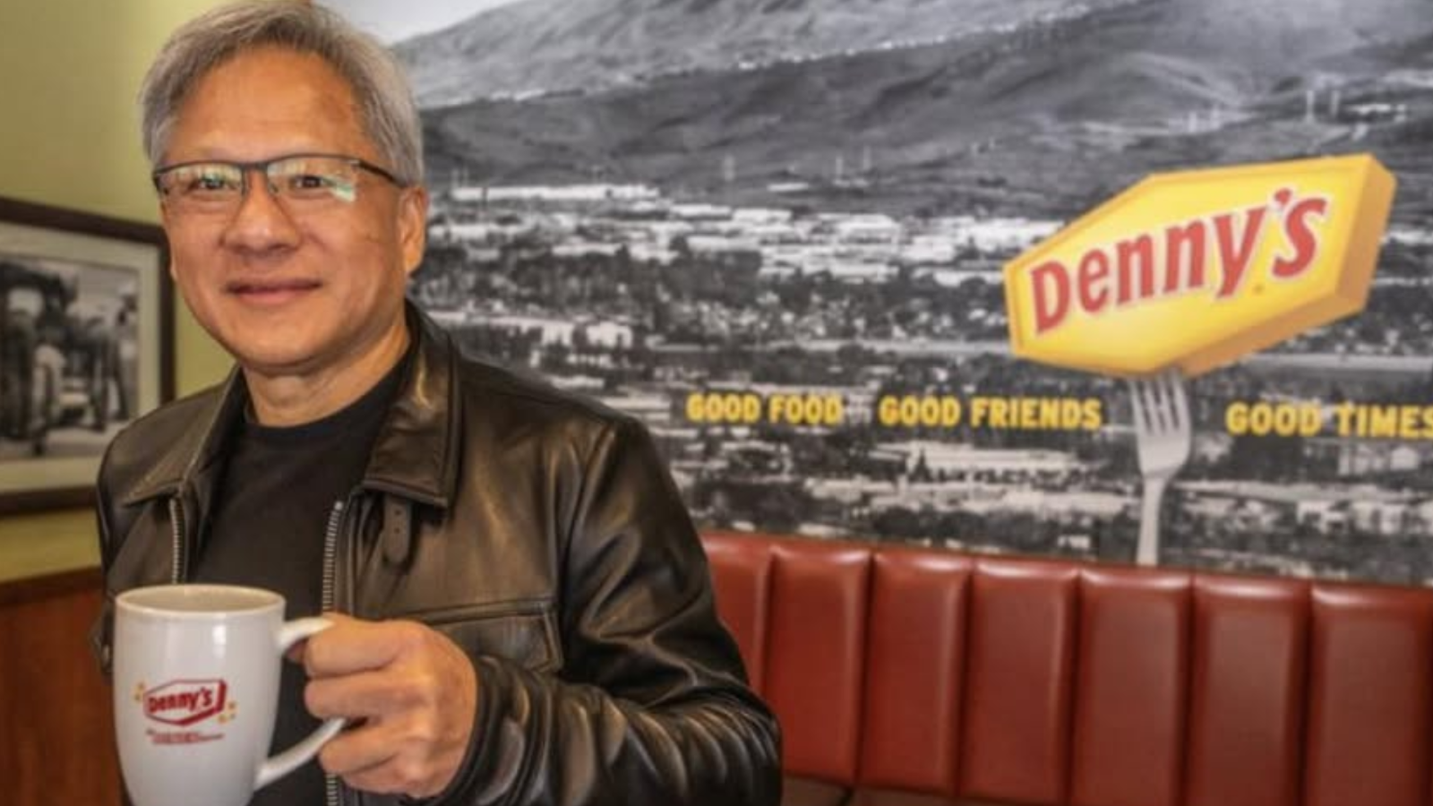 <젠슨 황은 두 명의 동료와 데니스에서 엔비디아를 창업했다, 출처: facebook>