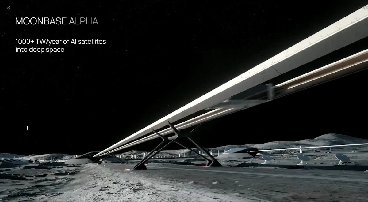 <매스 드라이버 예상도, 출처: 

SpaceX

>
