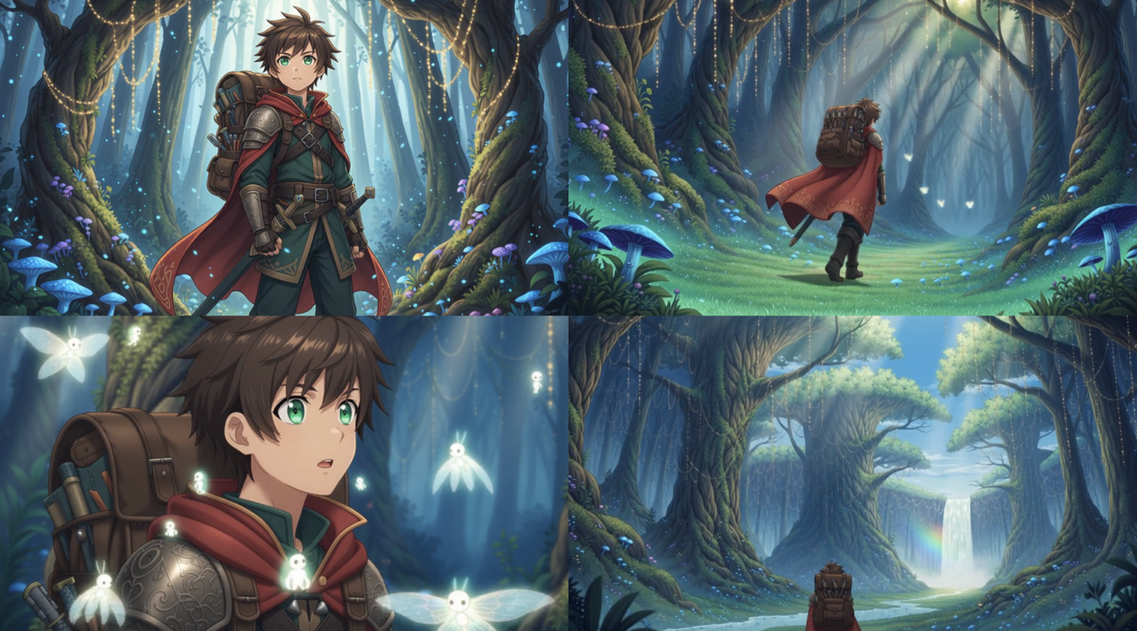 Sora2에서 타임스탬프 프롬프트로 생성한 용사의 모험