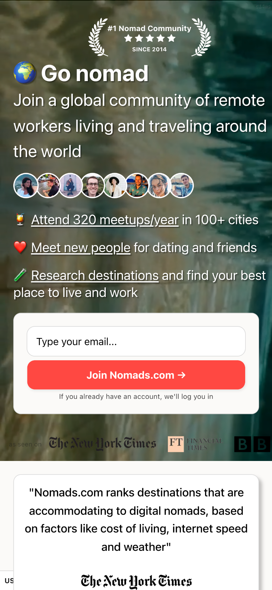 피터 레벨스의 노마드 리스트 사이트