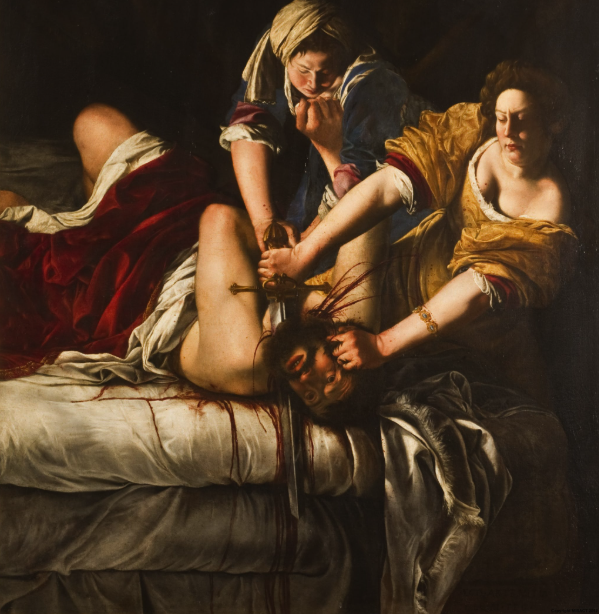 아르테미시아 젠틸레스키, 〈홀로페르네스의 목을 베는 유디트〉(c. 1620), 우피치미술관