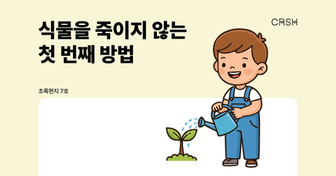  식물을 죽이지 않는 첫 번째 방법의 썸네일 이미지